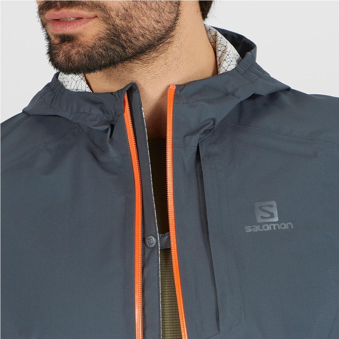 Black Salomon BONATTI WP JKT M Men's Jackets | AE-406UEOZ