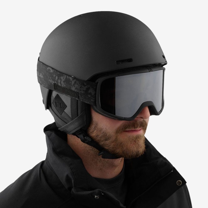 Black Salomon BRIGADE+ AUDIO Men's Helmets | AE-829QZFK