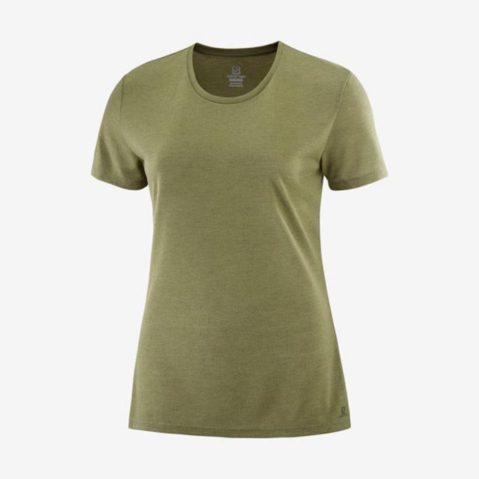 Black Salomon COMET SLEEVE Women's T Shirts | AE-086ORSK