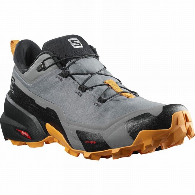 Black Salomon CROSS HIKE GORE-TEX Men's Hiking Shoes | AE-314JONP