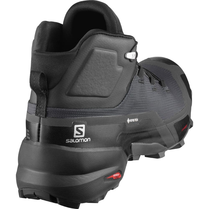 Black Salomon CROSS HIKE MID GORE-TEX Men's Hiking Boots | AE-309FJWY