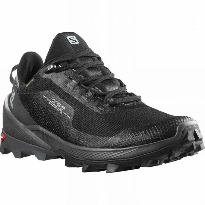 Black Salomon CROSS OVER GORE-TEX Women's Hiking Shoes | AE-512CVKY