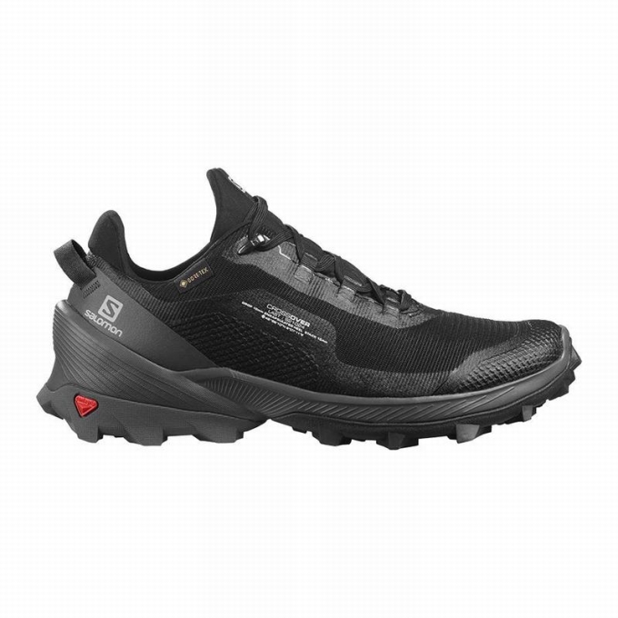 Black Salomon CROSS OVER GORE-TEX Women\'s Hiking Shoes | AE-512CVKY