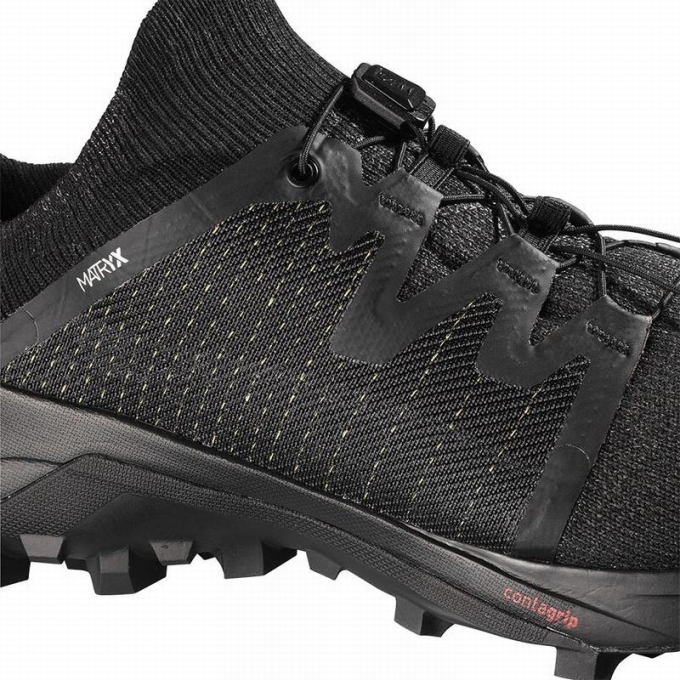 Black Salomon CROSS /PRO Men's Trail Running Shoes | AE-260ZTHG