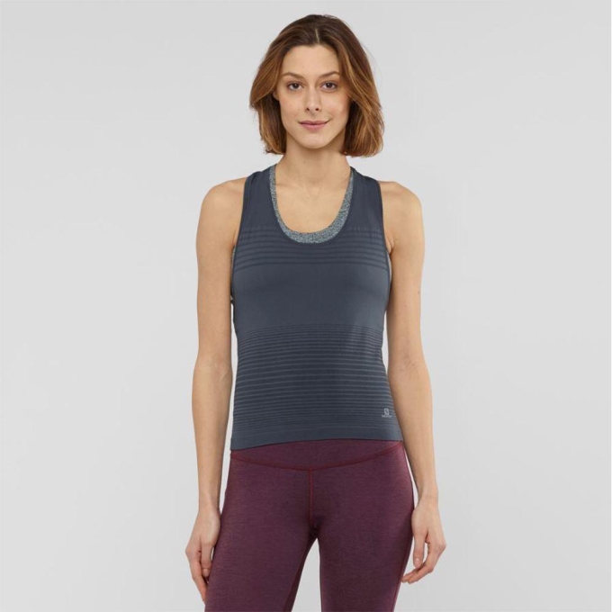 Black Salomon ELEVATE MOVE'ON TOP W Women's Tank | AE-961RGQI