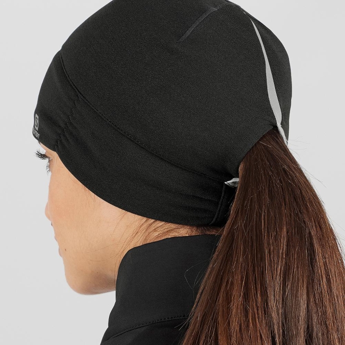 Black Salomon ELEVATE WARM Women's Hats | AE-802GBXD