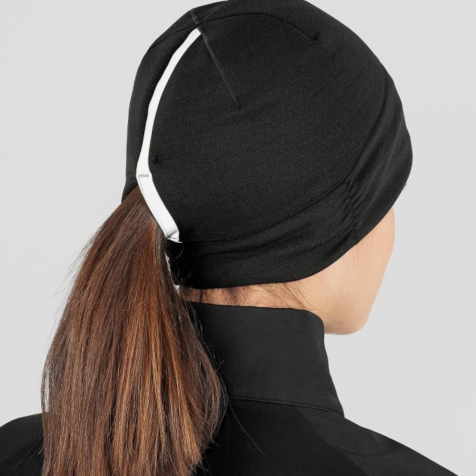 Black Salomon ELEVATE WARM Women's Hats | AE-802GBXD