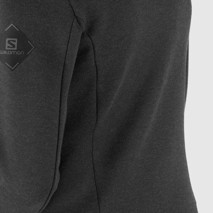 Black Salomon ESSENTIAL WARM Men's Midlayers | AE-493SPYN