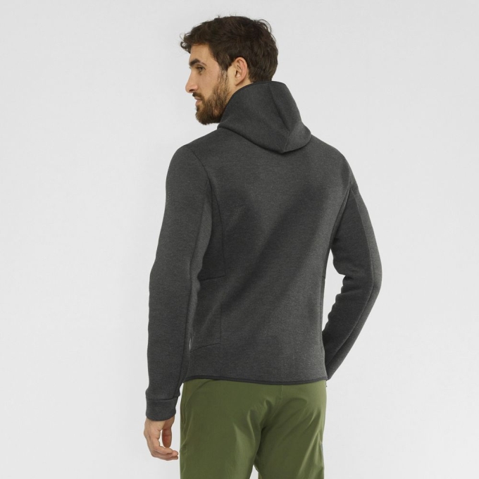 Black Salomon ESSENTIAL WARM Men's Midlayers | AE-493SPYN