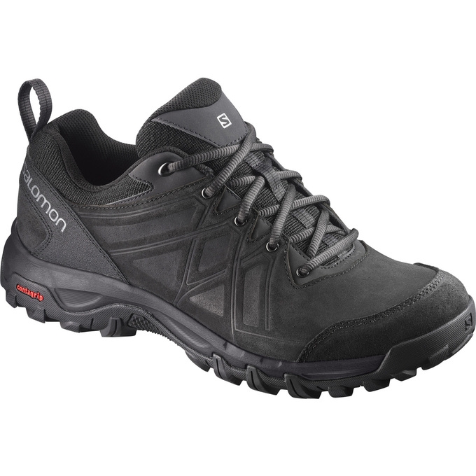 Black Salomon EVASION 2 LTR Men\'s Hiking Shoes | AE-618ZSKW