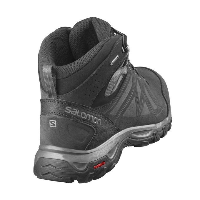 Black Salomon EVASION 2 MID LTR GTX Men's Hiking Shoes | AE-074AZRU