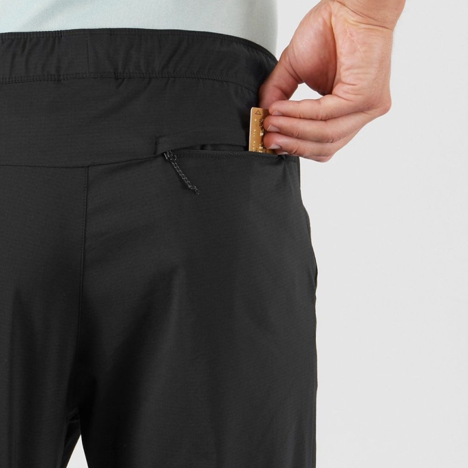 Black Salomon EXPLORE TAPERED Men's Pants | AE-624JTIL