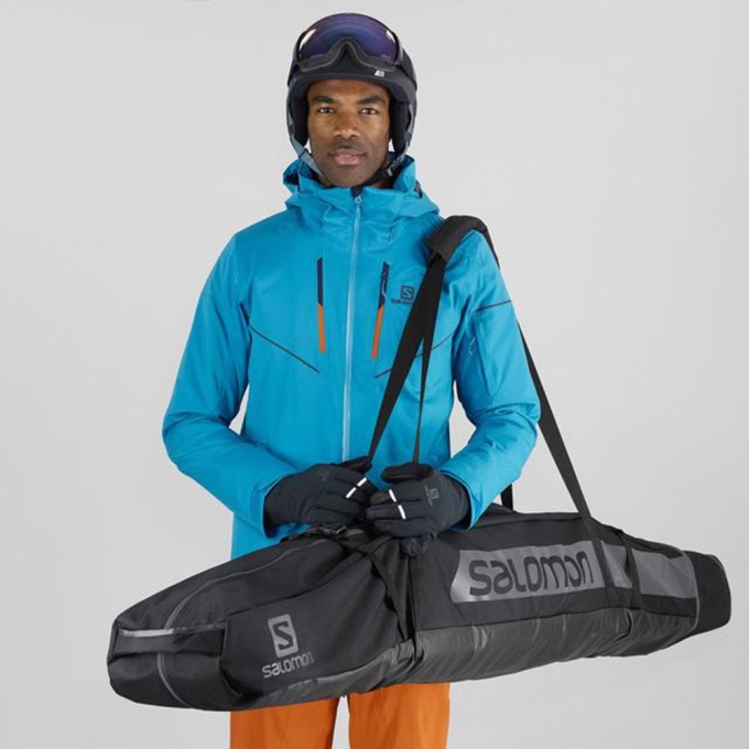 Black Salomon EXTEND 2 PAIRS 175+20 Skibag Women's Bags | AE-256SFTN