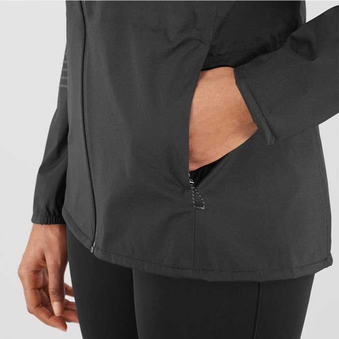 Black Salomon LIGHTNING WP JKT W Women's Jackets | AE-057BZWS