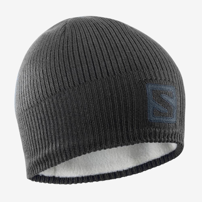 Black Salomon LOGO Men\'s Hats | AE-061LZAD