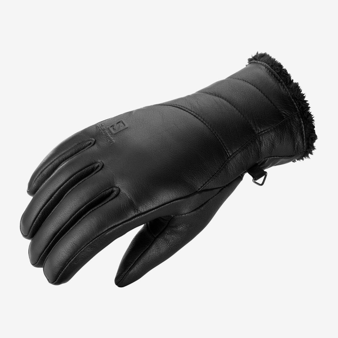 Black Salomon NATIVE W Women\'s Gloves | AE-715BNDM