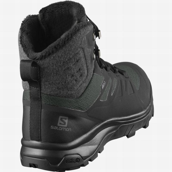 Black Salomon OUTBLAST TS CSWP W Women's Winter Boots | AE-156WFXR