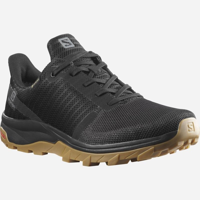 Black Salomon OUTBOUND PRISM GORE-TEX Women's Hiking Shoes | AE-217TNYC