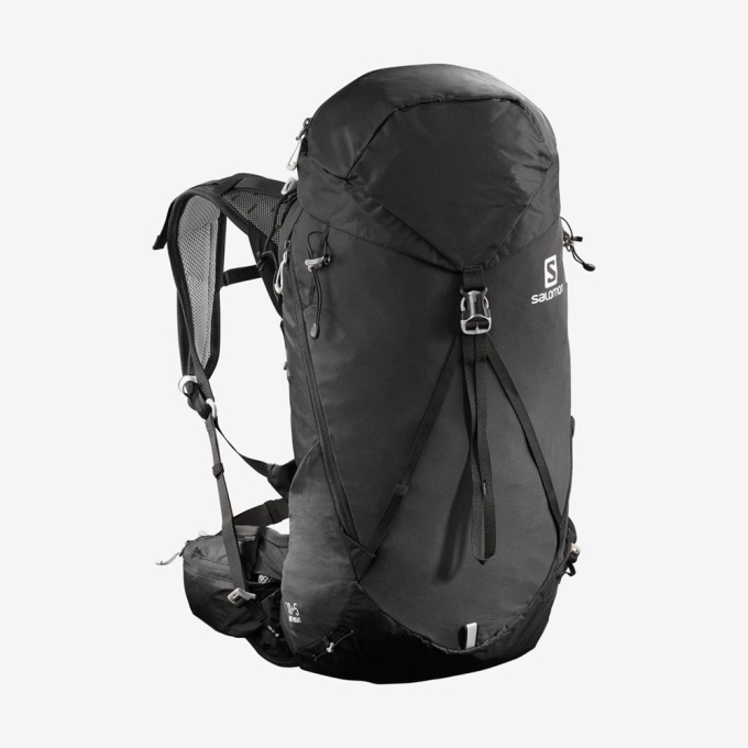 Black Salomon OUTLIFE 100 Men's Backpacks | AE-213YGDV