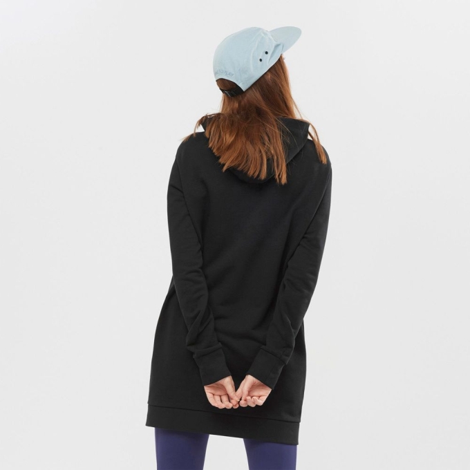 Black Salomon OUTLIFE DRESS W Dress Women's Hoodie | AE-792EGHD