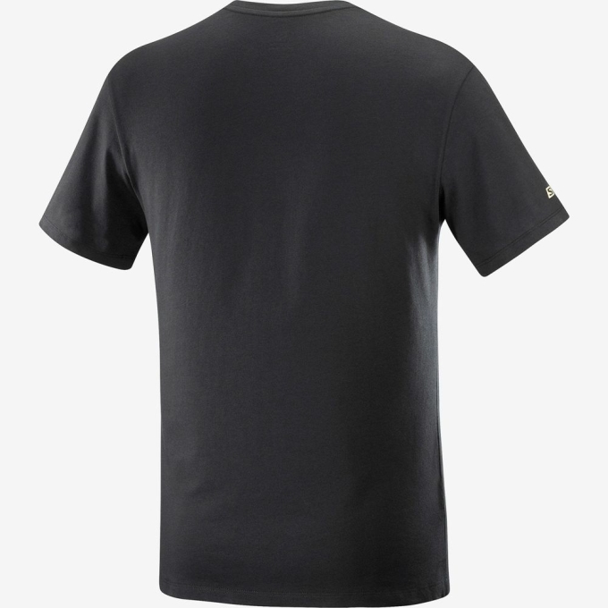 Black Salomon OUTLIFE GRAPHIC SPEEDCROSS SS M Short Sleeve Men's T Shirts | AE-078WGYK