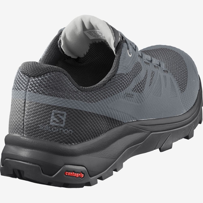 Black Salomon OUTLINE GORE-TEX Women's Hiking Shoes | AE-806YMXD