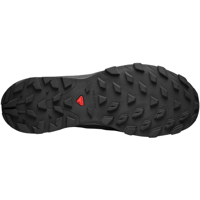 Black Salomon OUTLINE MID GORE-TEX Men's Running Shoes | AE-935HTKV