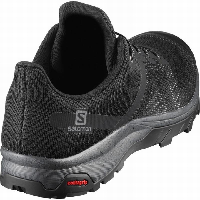 Black Salomon OUTLINE PRISM Men's Hiking Shoes | AE-149FUYS