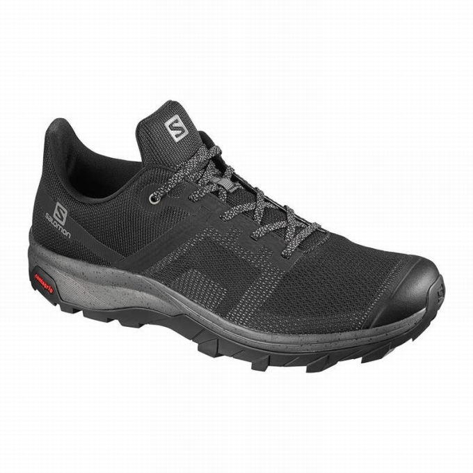 Black Salomon OUTLINE PRISM Men\'s Hiking Shoes | AE-149FUYS