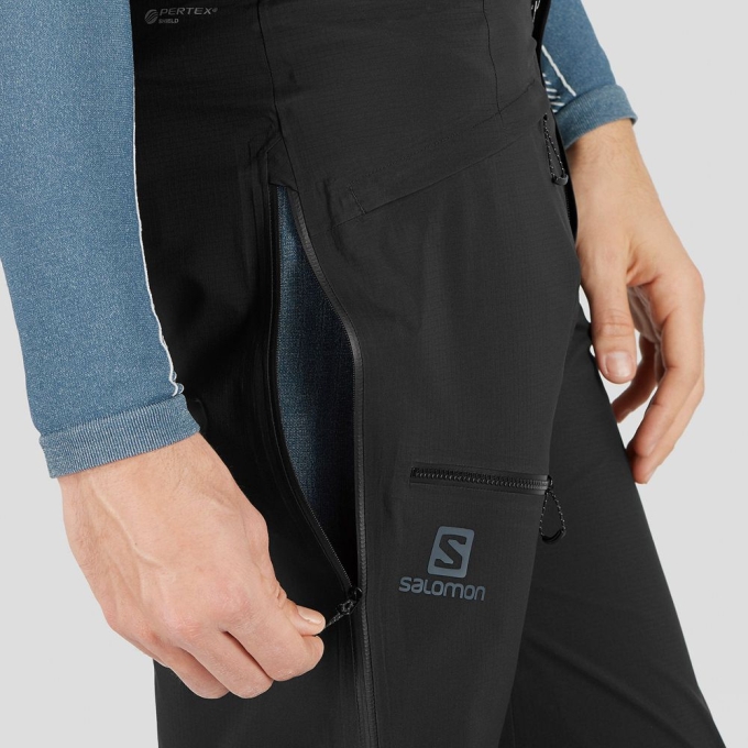 Black Salomon OUTPEAK 3L LIGHT SHELL M Ski Men's Pants | AE-815SKLC