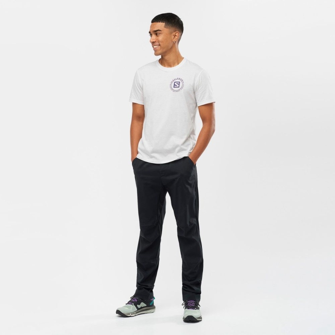 Black Salomon OUTRACK TAPERED Men's Pants | AE-821AEFQ