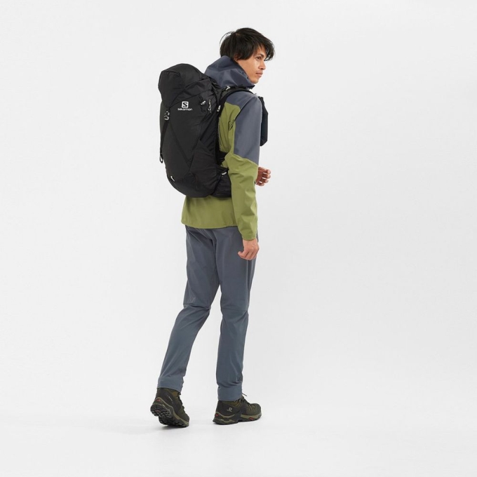 Black Salomon OUT NIGHT 30+5 Men's Backpacks | AE-903USWA