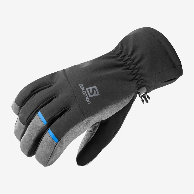 Black Salomon PROPELLER DRY M Men's Gloves | AE-754FMBD