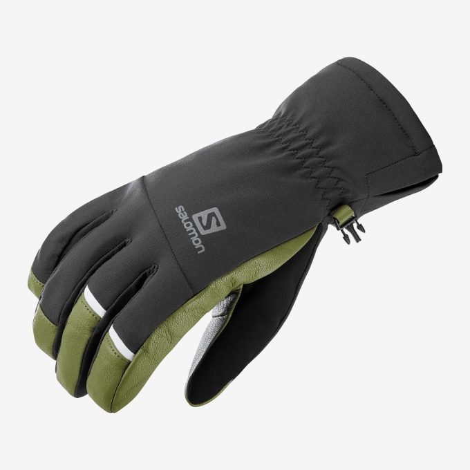 Black Salomon PROPELLER DRY M Men's Gloves | AE-817OAUX