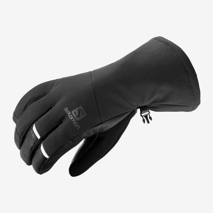 Black Salomon PROPELLER LONG M Men's Gloves | AE-473LTOI