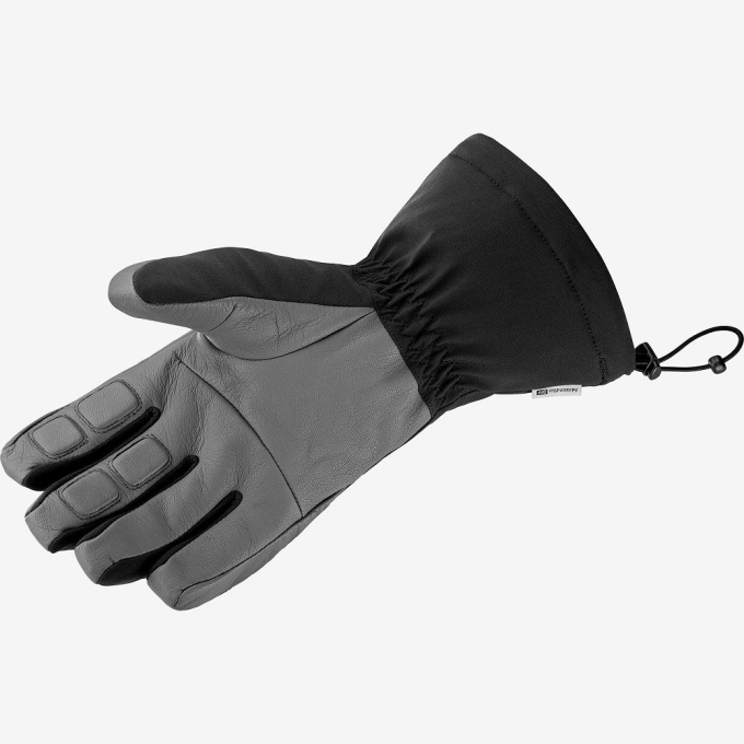 Black Salomon PROPELLER LONG M Men's Gloves | AE-924PMSA