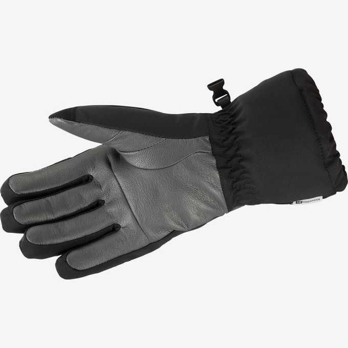 Black Salomon PROPELLER LONG W Women's Gloves | AE-542XJRM