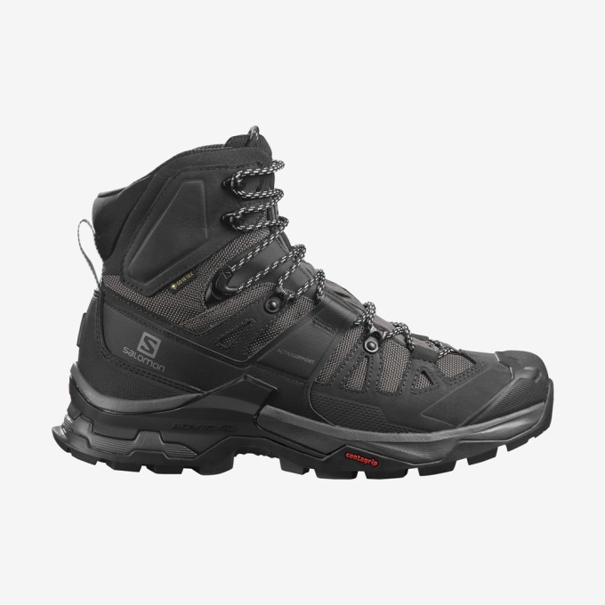 Black Salomon QUEST 4 GORE-TEX Men\'s Hiking Boots | AE-091FCTM