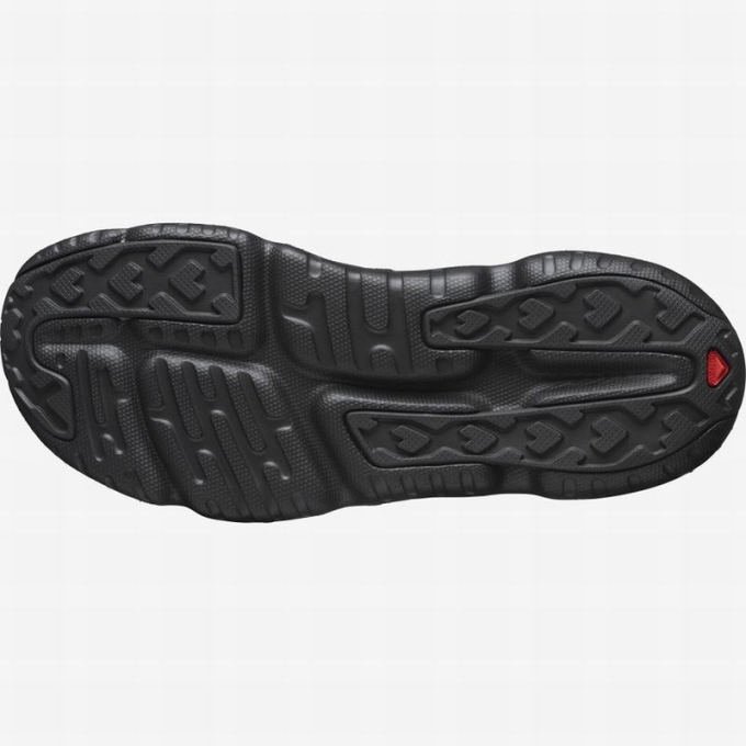 Black Salomon REELAX BREAK 5.0 Men's Flip Flops | AE-096EQRZ