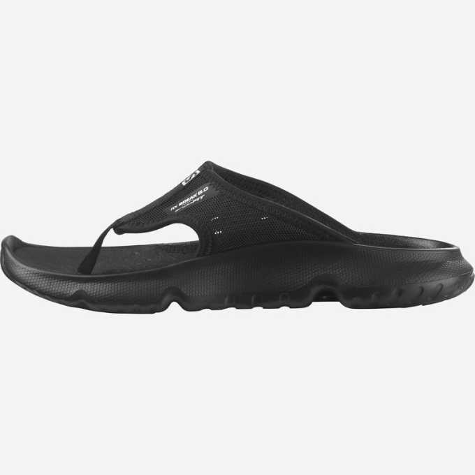 Black Salomon REELAX BREAK 5.0 Women's Flip Flops | AE-038TCNR