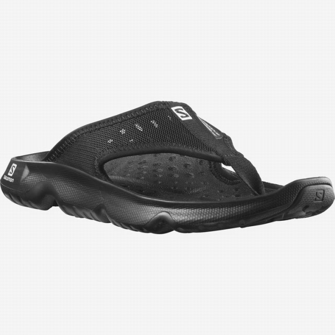 Black Salomon REELAX BREAK 5.0 Women's Flip Flops | AE-038TCNR