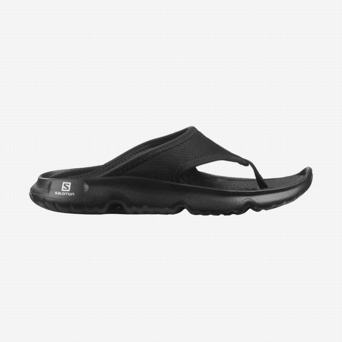 Black Salomon REELAX BREAK 5.0 Women\'s Flip Flops | AE-038TCNR