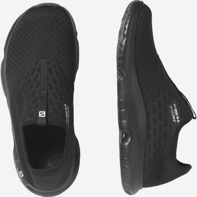 Black Salomon REELAX MOC 5.0 Women's Slippers | AE-973GAPX