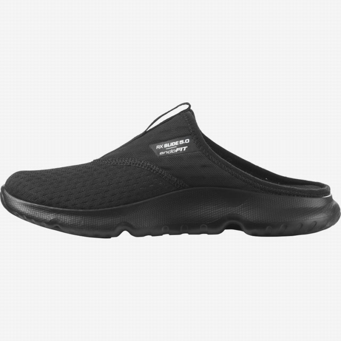 Black Salomon REELAX SLIDE 5.0 Women's Slippers | AE-718DTVW