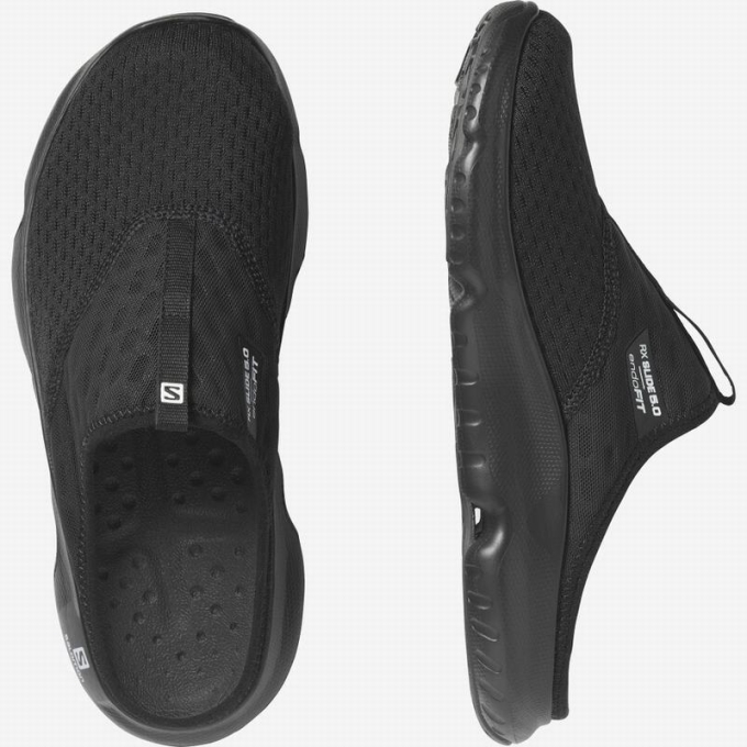 Black Salomon REELAX SLIDE 5.0 Women's Slippers | AE-718DTVW