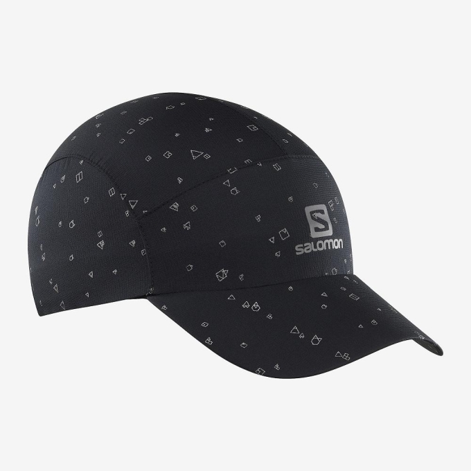 Black Salomon REFLECTIVE Men\'s Caps | AE-386TLFU