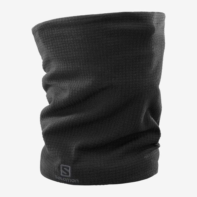 Black Salomon RS WARM TUBE Men's Headwear | AE-348MNEY