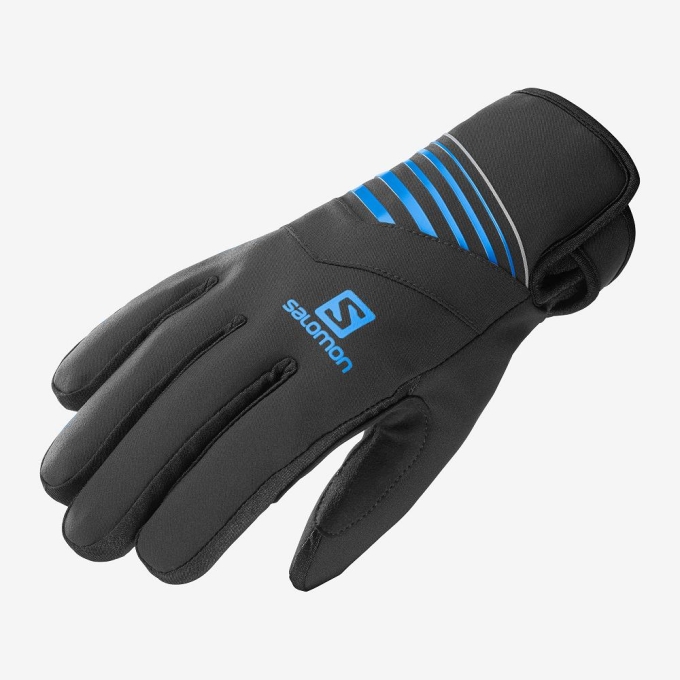 Black Salomon RS WARM U Men's Gloves | AE-719OGSI