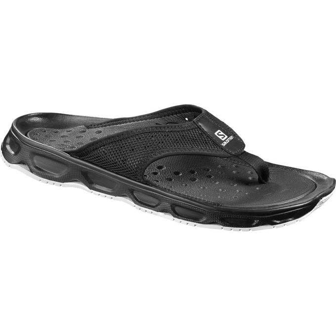 Black Salomon RX BREAK 4.0 Men's Flip Flops | AE-295DBFY