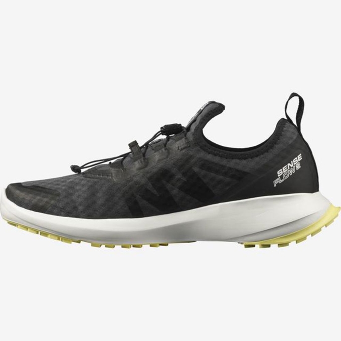 Black Salomon SENSE FLOW 2 Men's Trail Running Shoes | AE-561WESI